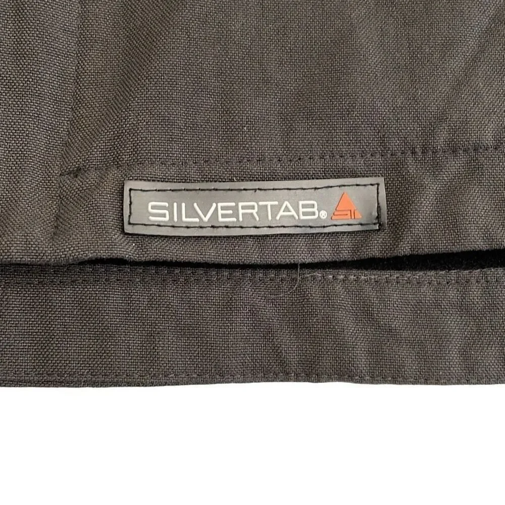 Nearly new! Levi’s SILVERTAB Charcoal Gray Canvas Fleece-Lined Zip Up Work Jacke